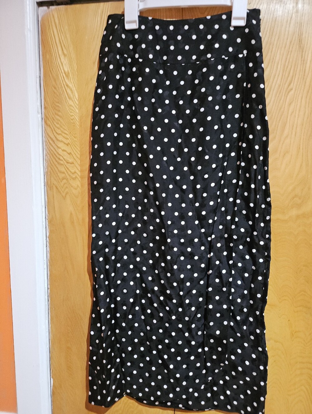 kate spade Black Polka Dot Maxi Skirt